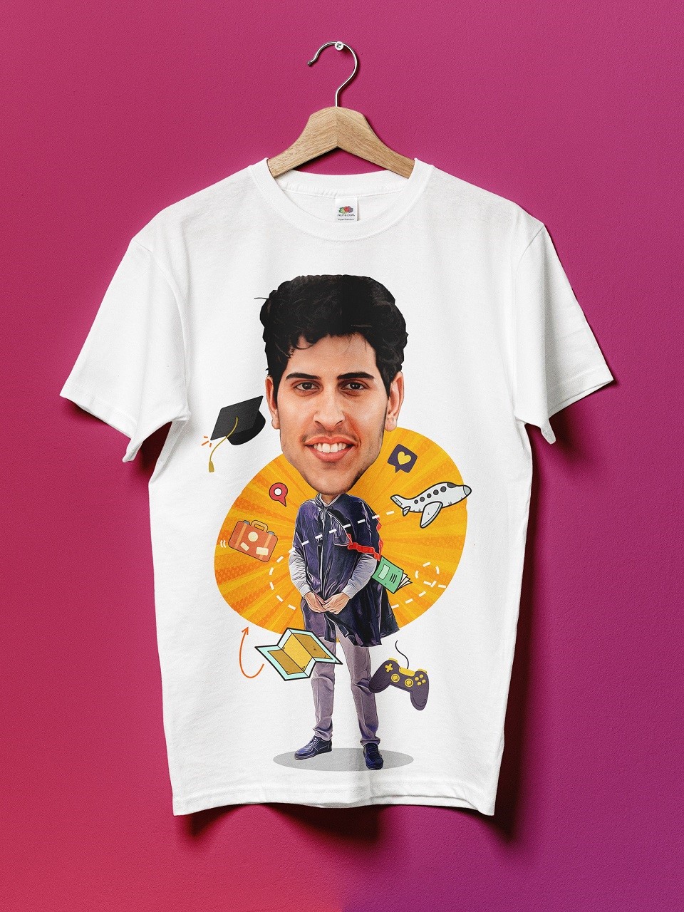 چاپ فانیکاتور شما روی ماگ، تیشرت، پازل، کوسن، پیکسل، قاب موبایل، پوستر، قاب عکس